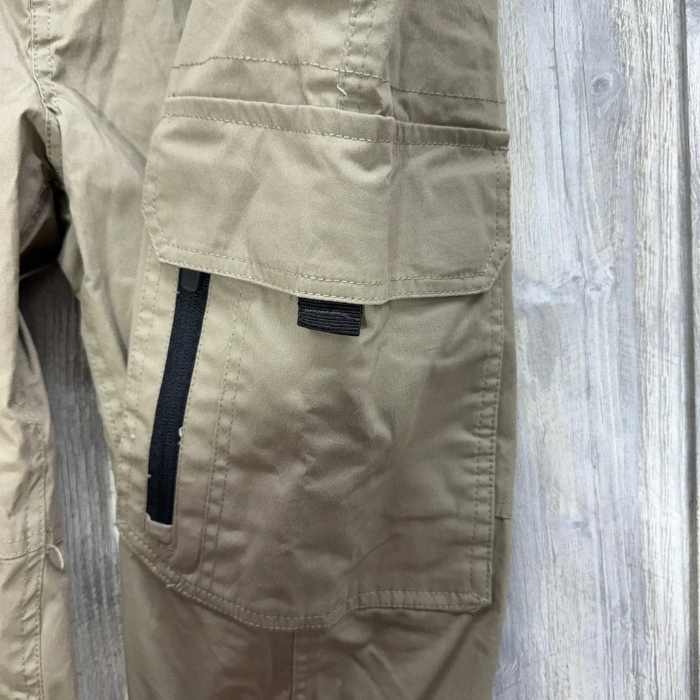 BC Clothing Mens Cargo Pants XL x 30 Khaki Tan Stretch Hiking Work Trousers